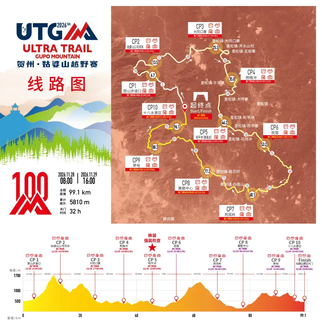 2026贺州姑婆山越野赛 图片 1